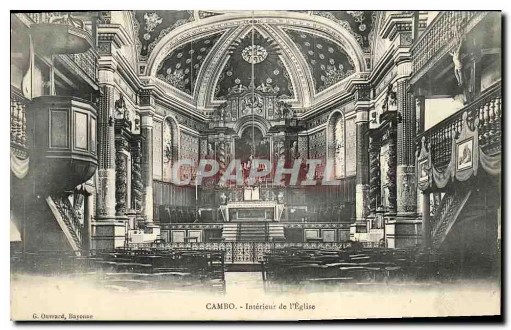 Cambo - Interior da Igreja — G. Ouvrard, Bayonne - Frente