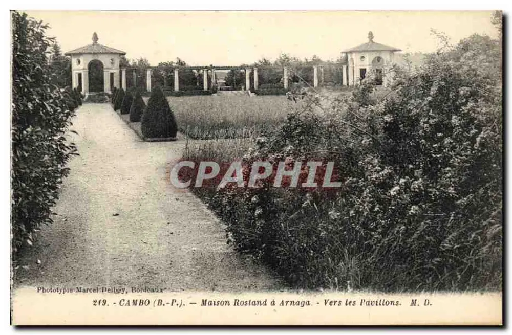 Haus Rostand in Arnaga — Zu den Pavillons — Phototypie Marcel Deuloy, Bordeaux - Vorderseite