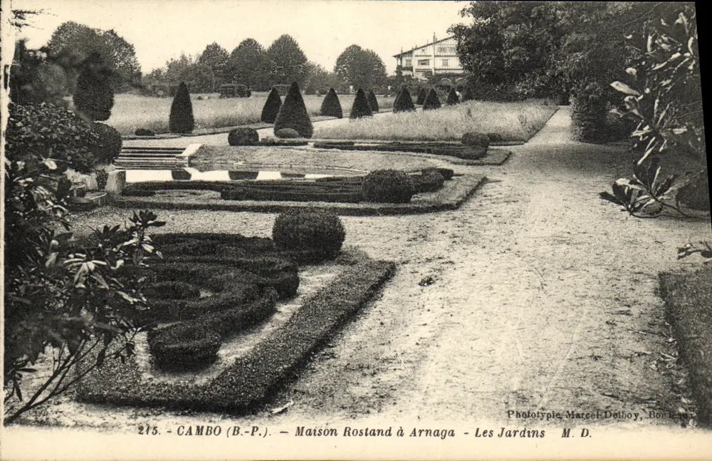 CAMBO (B.-P.) — Haus Rostand in Arnaga — Die Gärten — Phototypie Marcel Dolboy, Bordeaux - Vorderseite