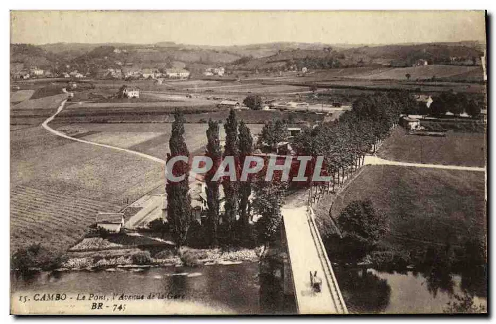 Cambo - Die Brücke, die Avenue de la Gare — BR - 745 - Vorderseite