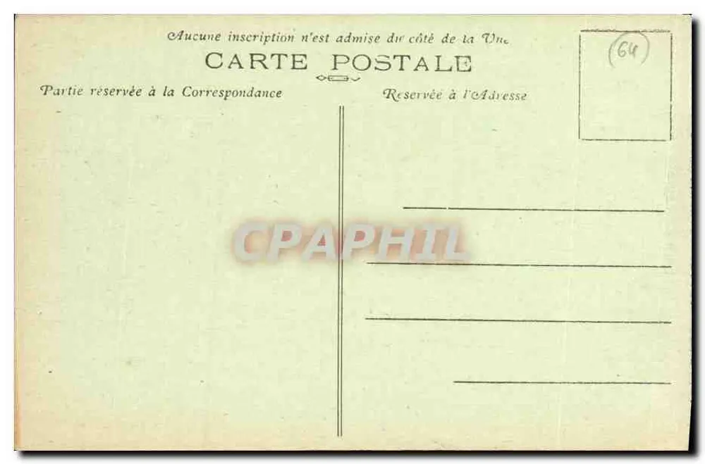 Canbo (B.P.) — Haus Rostand in Arnaga — Eingang zur Villa — Phototype Marcel Doffroy, Bordeaux - Rückseite