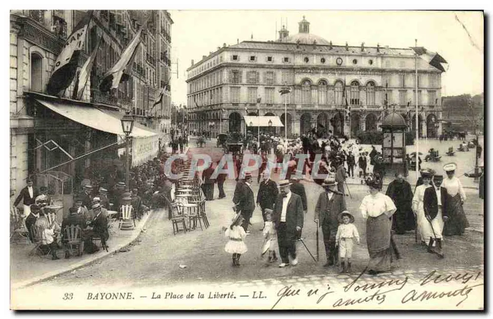 Bayonne — A Praça da Liberdade — LL - Frente