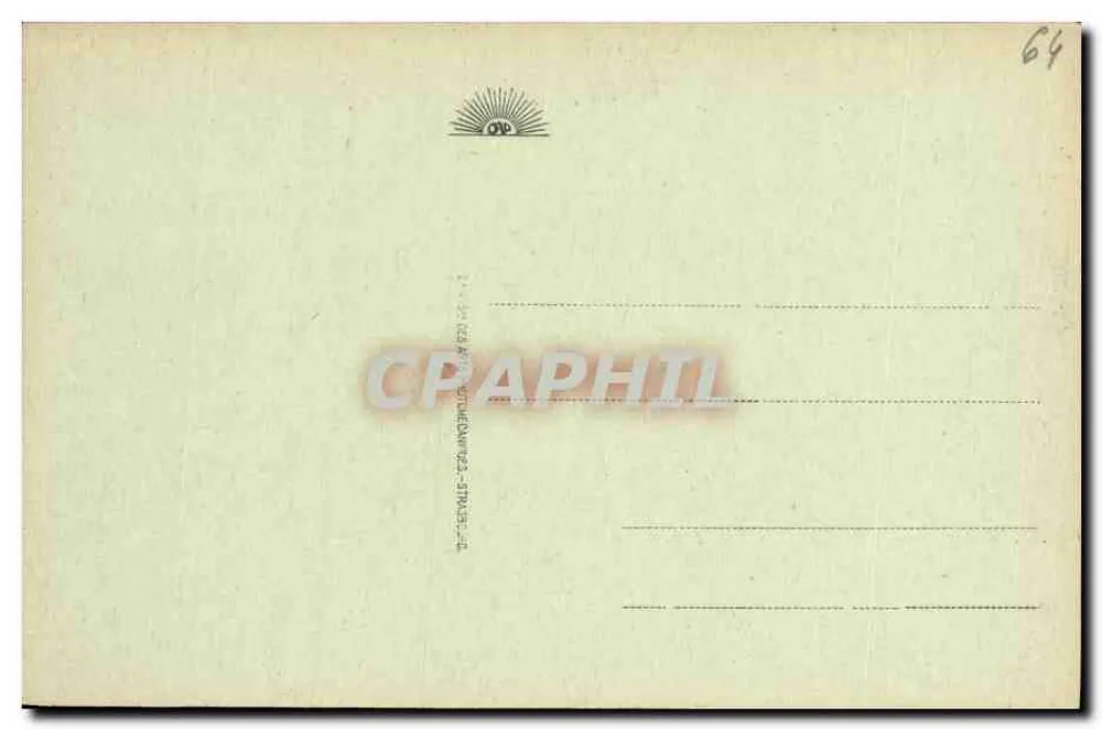 Bayonne - A Catedral e o Claustro — Bilhete postal antigo n°59, editor Cal - Verso