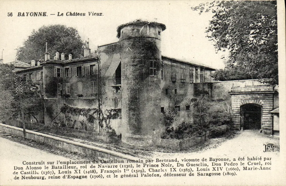 Bayonne — El Castillo Viejo. — Imp. Créteil, Sûcc. Cobueil, París. - Anverso