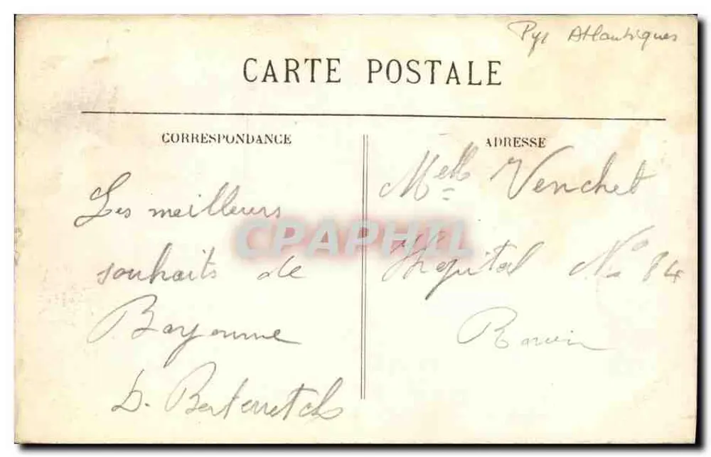 Bayonne — O Ponte Marengo — BR - 2589 - Verso