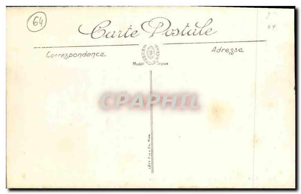 Env. de Bayonne — La Barre — LL. - Verso