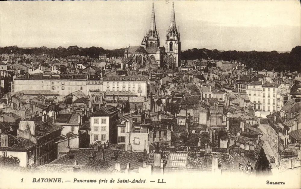 Bayonne — Panorama z Saint-André — Selecta - Awers
