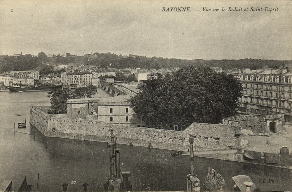 Bayonne — Ansicht des Réduit und Saint-Esprit — ND Phor. Nr. 57 - Vorderseite