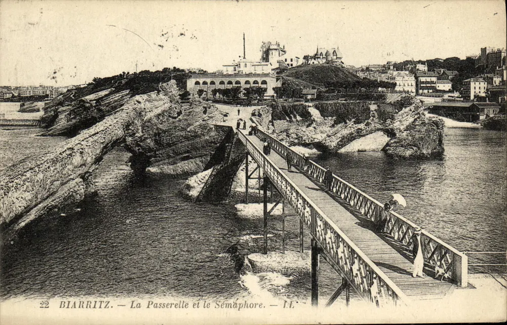 Biarritz — A Ponte e o Sémaphore — I.L. - Frente
