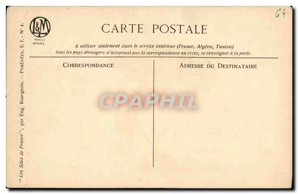 Iarritz — Ochre de la Vierge — éditeur IARRITZ - Verso