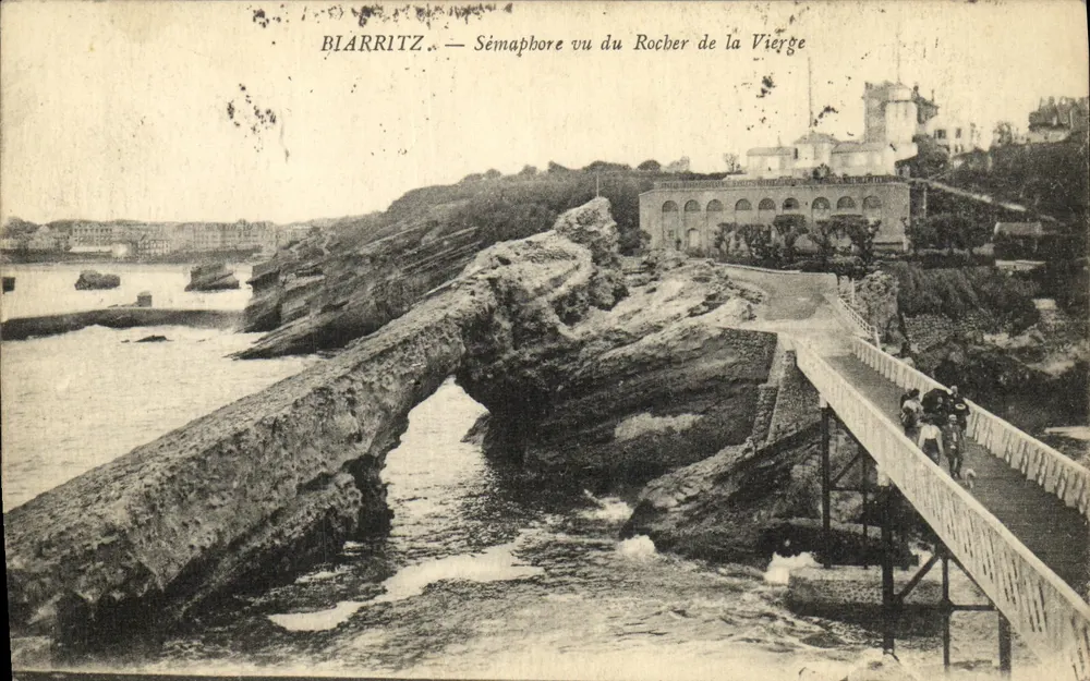 Blarritz — Semáforo visto desde el Rocher de la Vierge - Anverso