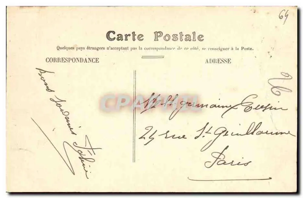 Biarritz — A Rocha Perforada. A Ponte — Bayonne, editor 'Décors de France'. - Verso