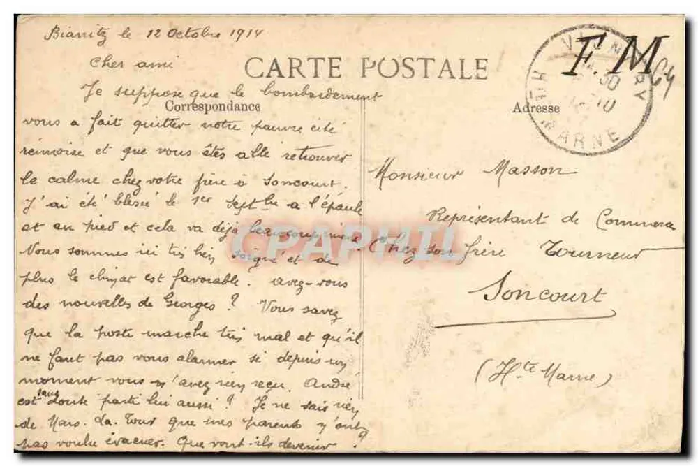 Biarritz — Der Boulevard des Tamaris und der Tunnel — Verlag EDP, Nr. 21 - Rückseite
