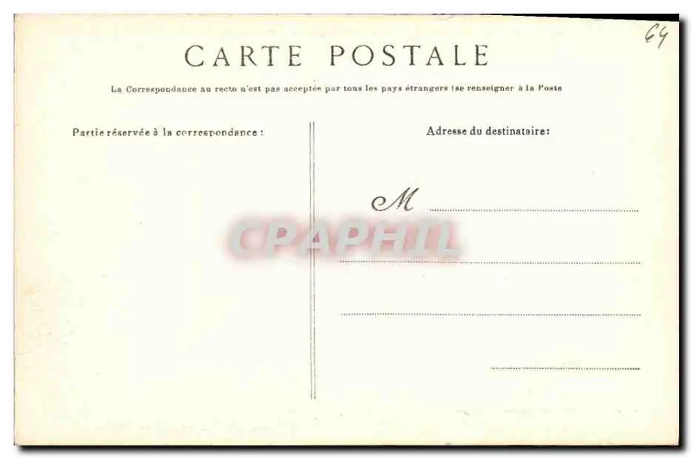 Biarritz — Die Felsen des Fischereihafens (Übersicht) — Edition Au Souvetch, 14 rue Mazagran, Biarritz - Rückseite