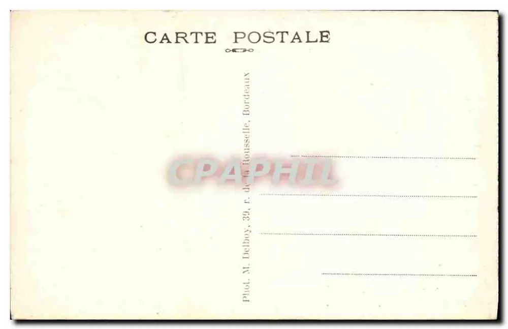 Biarritz (B.-P.) — O Rocher do Basia — M. D. - Verso