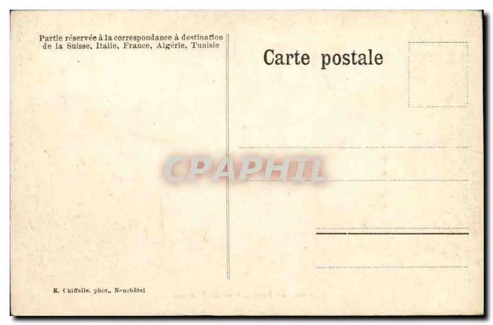 Het Breithorn en de Tweeling — alpine uitzicht — E. Chiffelle, Neuchâtel, n° 688 - Achterkant