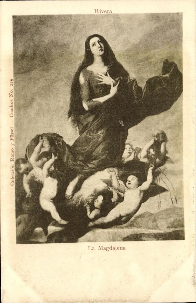 La Magdalena — obra de Rivera — Coleção Romo y Flüssel, Quadros No. 21 - Frente