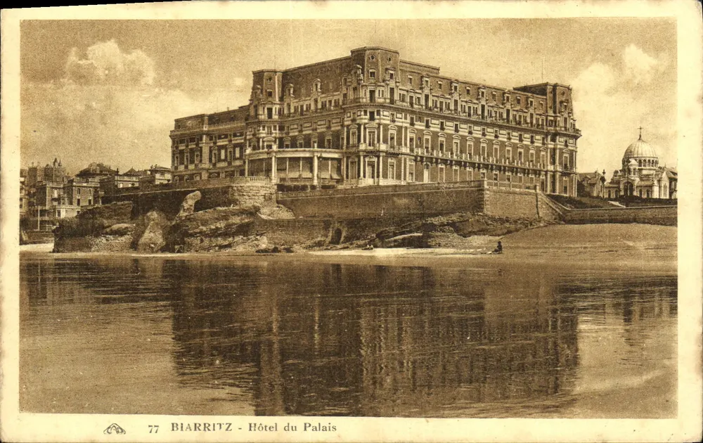 Biarritz - Hotel do Palácio — editor desconhecido, n° 77 - Frente