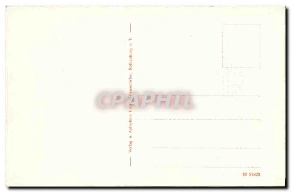 Rothenburg ob Tauber — Gymnasium — Verlag u. Aufnahme Ernst Jägerndörfer - Verso