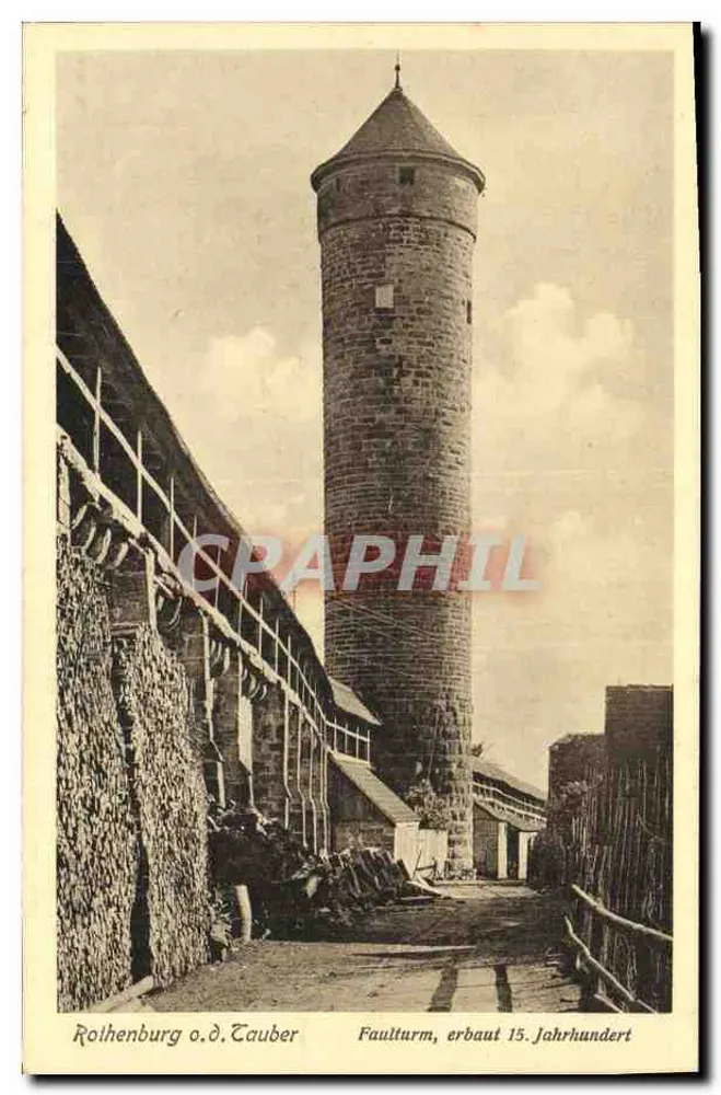 Rothenburg o.d.Tauber — Faule Turm, Verlag Ernst Gekk, n° 70585 - Vorderseite