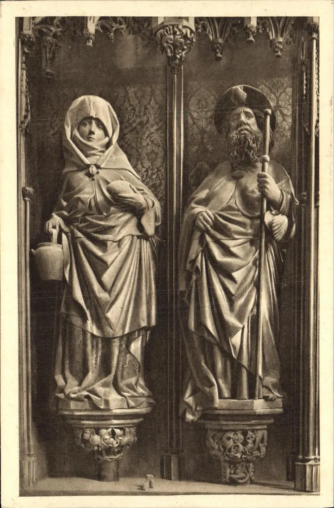 Figuren des Hochaltars — Rothenburg o.T. — Hermann A. Peters, Bonn, Serie Nr. 57 - Vorderseite