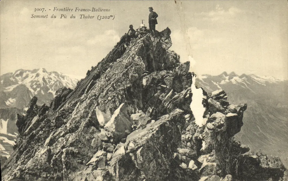 Grenze Frankreich-Italien — Gipfel des Pic du Thabor (3202 m) — C. Beytralao, Chambéry - Vorderseite