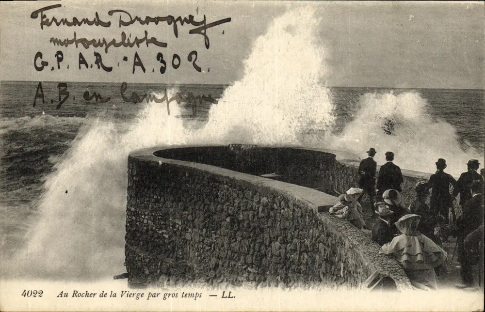 Au Rocher de la Vierge bei schlechtem Wetter — LL. — 4022 - Vorderseite