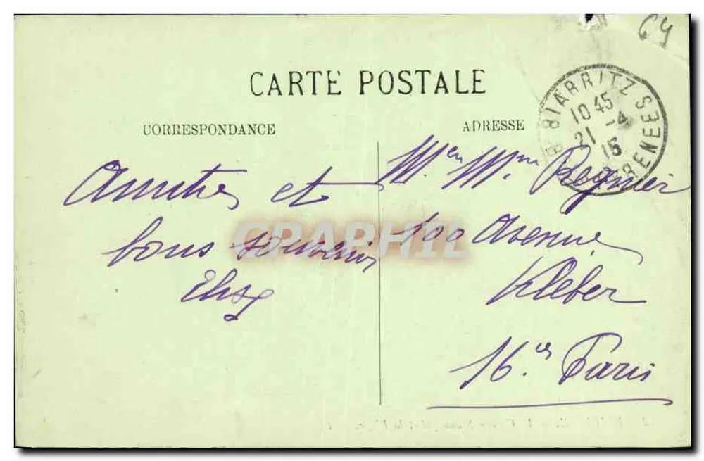 Biarritz — Das Municipale Casino und der Strand — LL. — n°32 - Rückseite