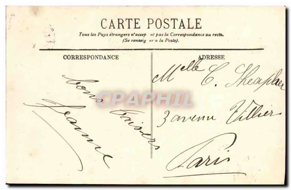 Biarritz — O Rocher da Virgem — LL. - Verso