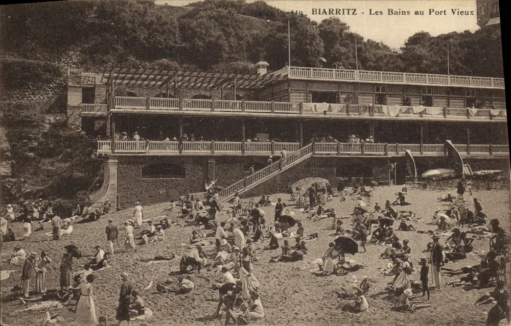 Biarritz — Die Bäder am alten Hafen — Verlag Dela Artis, Nr. 449 - Vorderseite