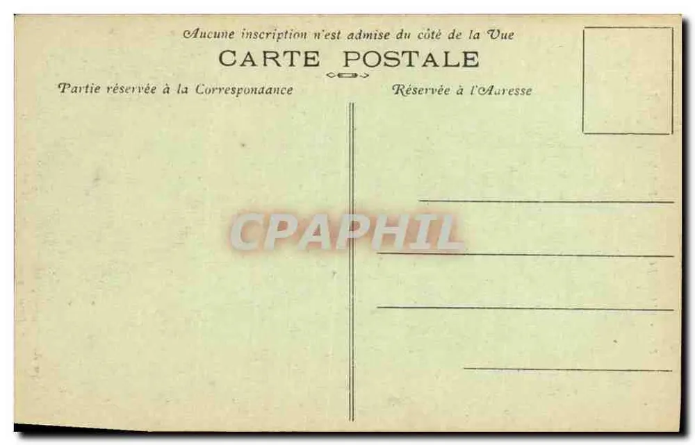 Hotel-Restaurant Bellevue – Biarritz, Boulevard de la Grande Plage – Phototypie Margel Delbouy, Bordeaux - Rückseite