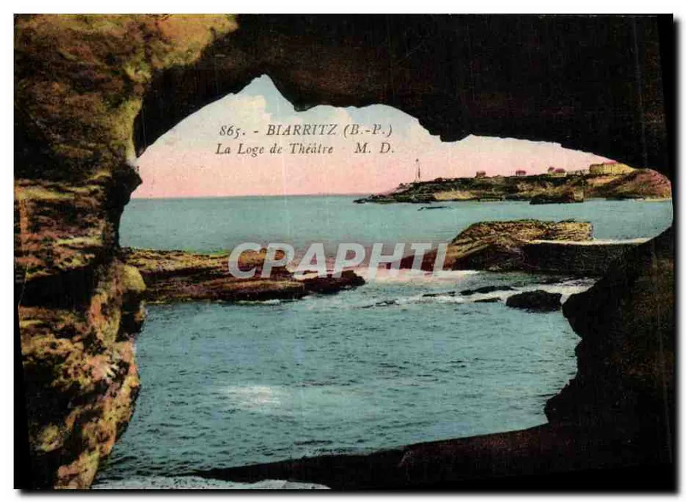 A Loge de Teatro — Biarritz (B.-P.) — M. D. - Frente
