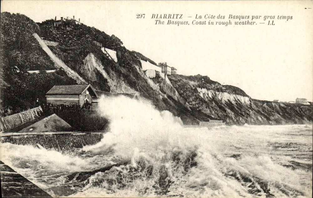 Biarritz — A Costa dos Bascos sob tempo tempestuoso — I.L. n°297 - Frente