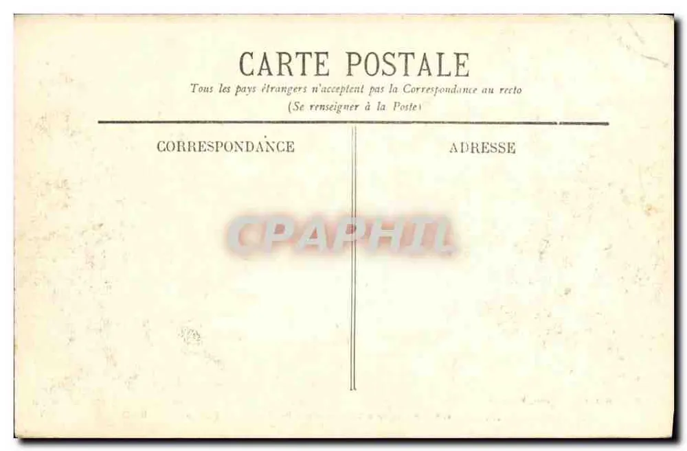 Biarritz - Große Welle am Schutzdamm des Rocher de la Vierge - Marcel Delhoy, Phototypie, Bordeaux, Nr. 108 - Rückseite
