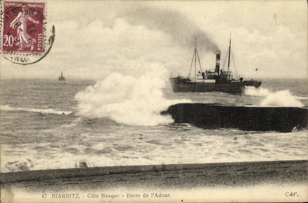Biarritz - Côte Basque - Barre de l'Adour — CAP. - Frente