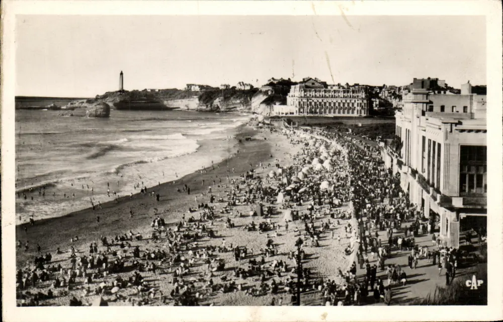 Biarritz - A Grande Praia — editor C.A.P. n°349 - Frente