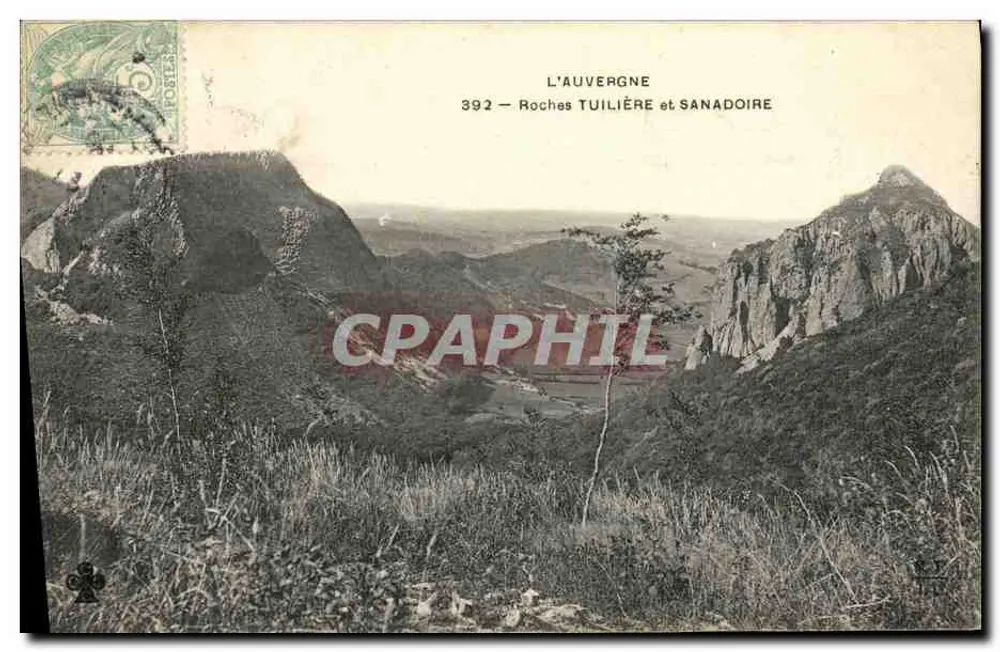 L'Auvergne — Tuilière- und Sanadoire-Felsen — L'Auvergne 392 - Vorderseite