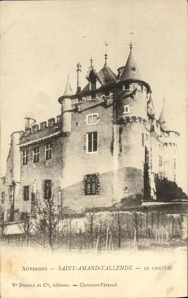 Saint-Amand-Tallende — Das Schloss — Ve Durand et Cie, Verlage, Clermont-Ferrand - Vorderseite