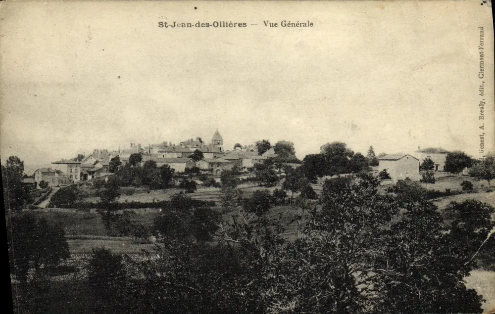 St-Jean-des-Ollières — Allgemeine Ansicht — Verlag A. Breudy, Clermont-Ferrand - Vorderseite