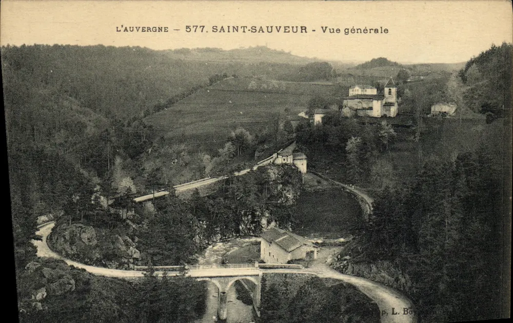 Saint-Sauveur (L'Auvergne) — Allgemeine Ansicht — L. Borel, n° 577 - Vorderseite
