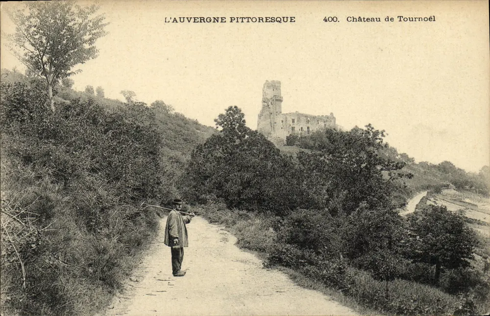 Château de Tournoël — pittoreske Auvergne — Serie 400 - Vorderseite