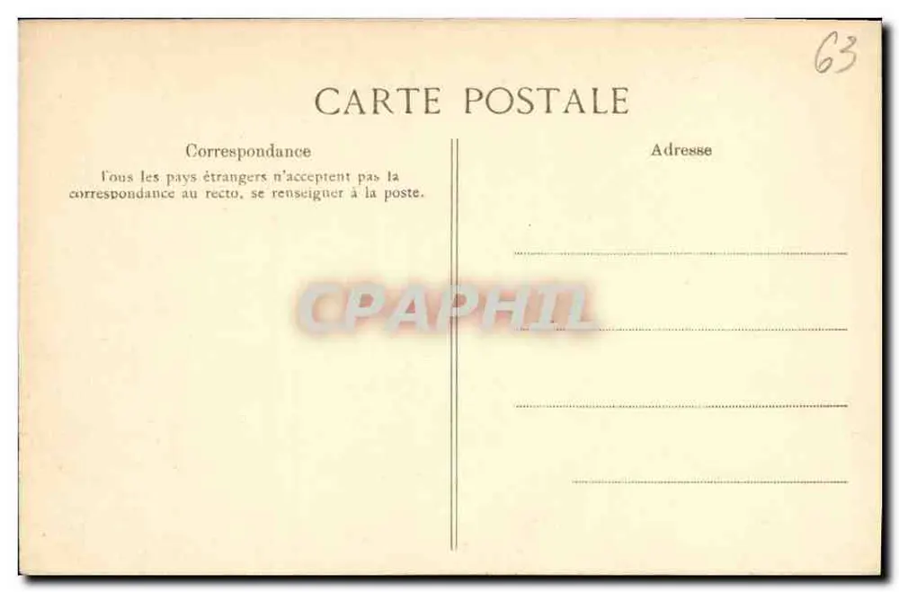 Château de Tournoël — pittoreske Auvergne — Serie 400 - Rückseite
