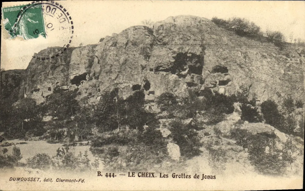 LE CHEIX — As Grutas de Jonas — Dumousset, edição Clermont-Fd. B. 444 - Frente
