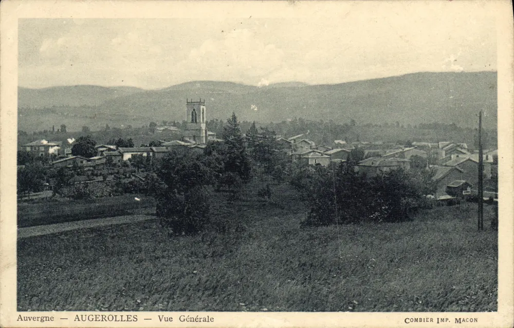 Auvergne — AUGEROLLES — Vista Geral — Combier Imp. Macon - Frente