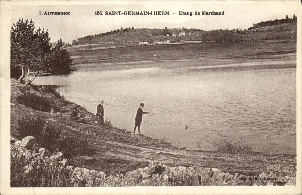Saint-Germain-l'Herm — See Marchaud — Pap. L. Rey, Ambert - Vorderseite