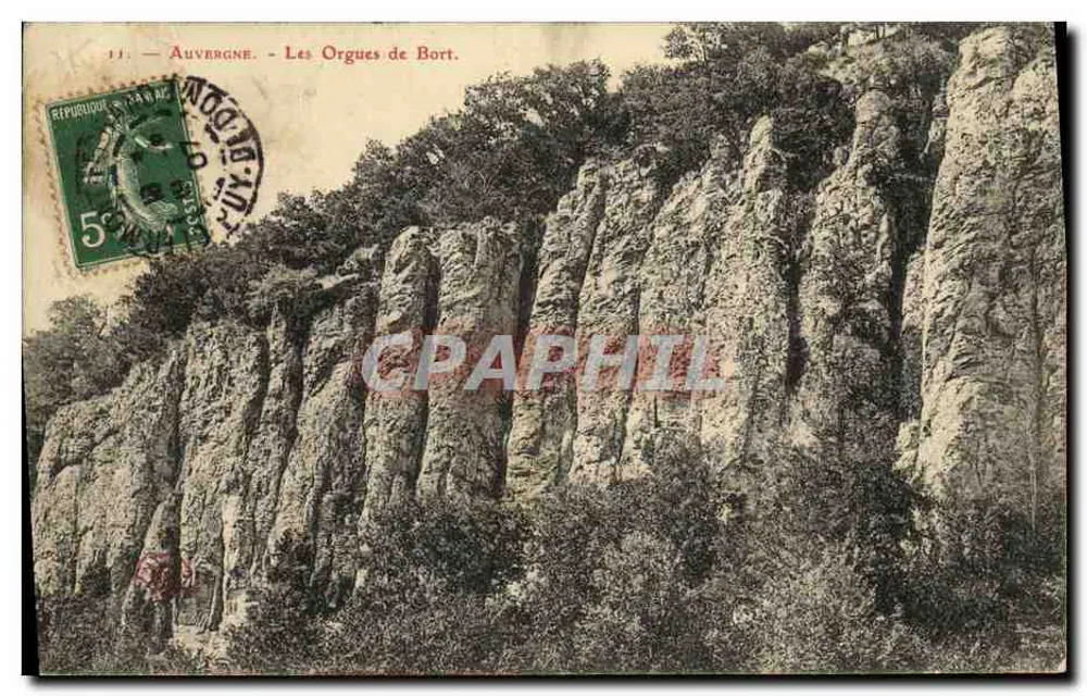Auvergne - Les Orgues de Bort — editor não visível, número de série ilegível - Frente