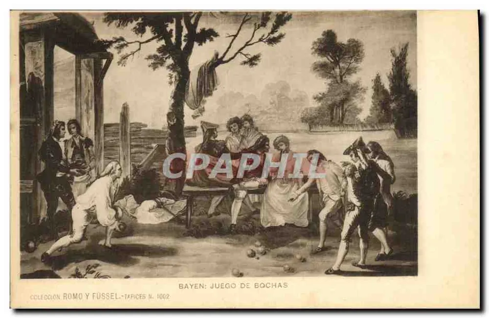 Jogo de Bochas — Bayen — Coleção Romo y Füssel, Tapices N. 1002 - Frente