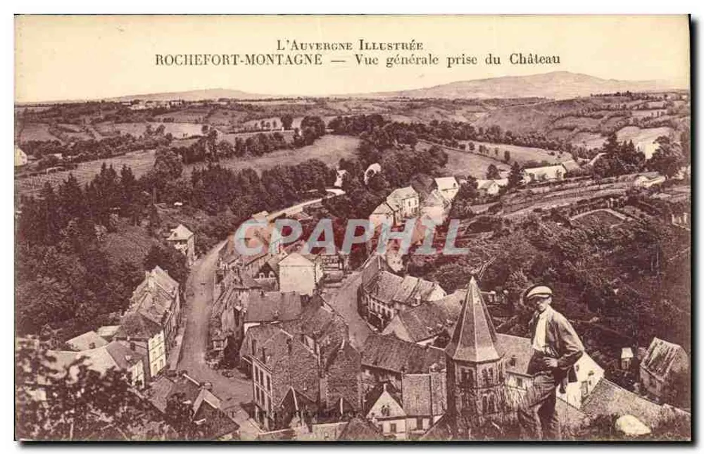 Rochefort-Montagne — Allgemeiner Blick vom Schloss — L'Auvergne Illustrée - Vorderseite