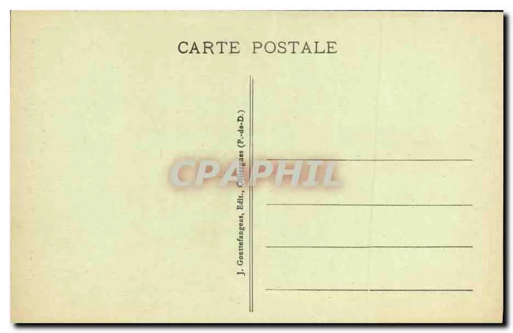 Issoire - Haus der Arcaden (14. Jahrhundert) — Place de la République — J. Contrefangs (P.-de-D.) - Rückseite