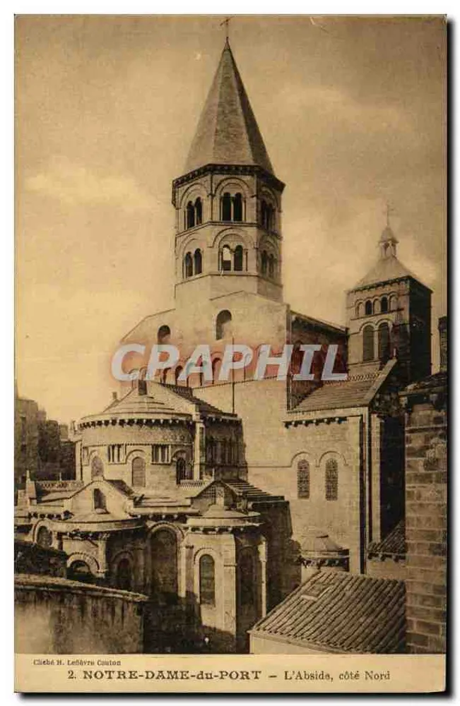 Notre-Dame-du-Port — Die Apse, Nordseite — Cliehé H. Lefèvre Cauton - Vorderseite